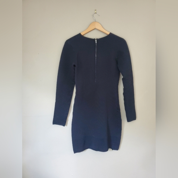 EUC Torn by Ronny Kobo Ribbed Stretch Long Sleeve Nightingale Mini Dress Large - Picture 5 of 8